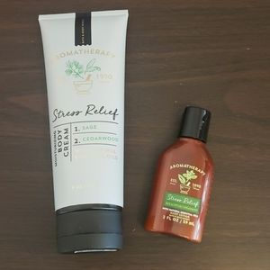 Set of 2 bath and body works aromatherapy lotion